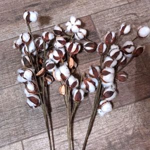 3 Faux Cotton stems from Magnolia.